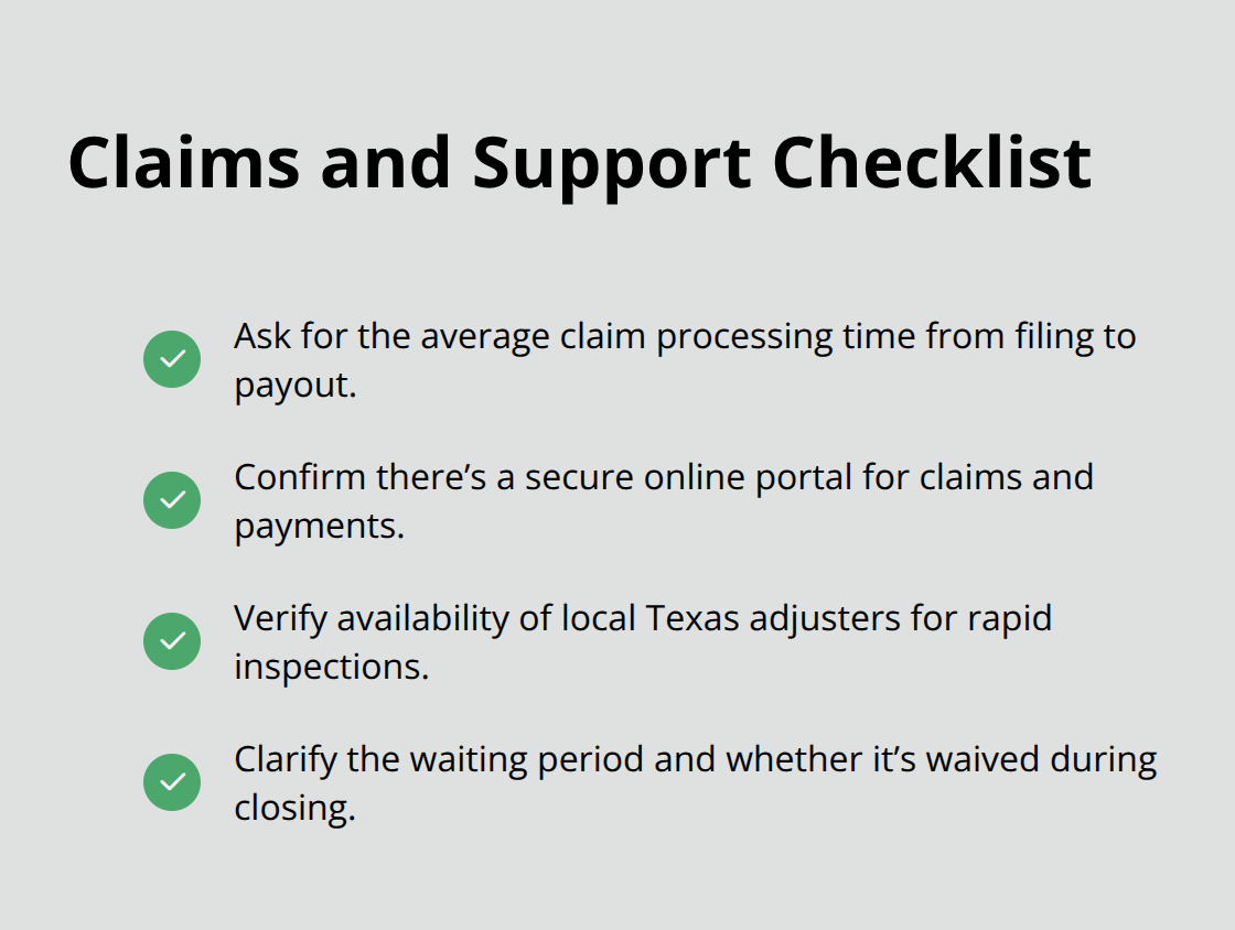 Checklist of questions to vet a flood insurer’s claims process and local support - best flood insurance companies