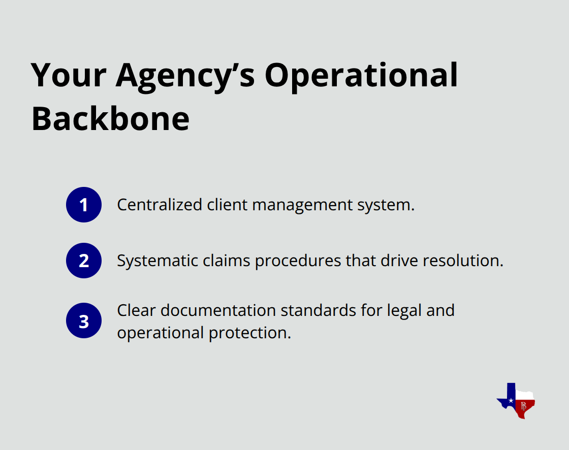 Three core systems that must work together for operational efficiency - independent insurance agency organizational structure